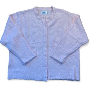 Baby pink women’s cardigan sweater